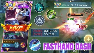 TOP GLOBAL LANCELOT CARRY TEAM IN SOLO RANK 😎 LANCELOT FASTHAND AND BEST BUILD - MOBILE LEGENDS