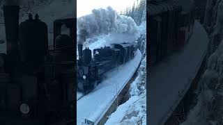 Parní lokomotiva 310.0134 - Kafemlejnek na trati Kořenov - Harrachov #dampflok #steam #parowóz