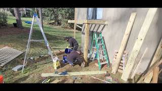 Balcony Deck. DIY Project from Zero. BEFORE  and AFTER