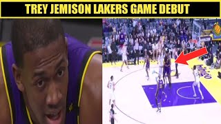 Trey Jemison Lakers Game Debut