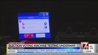 Election machine testing underway in some NC counties