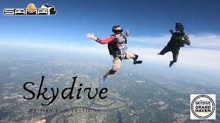 Skydive Grand Haven: Two Camera Perspectives