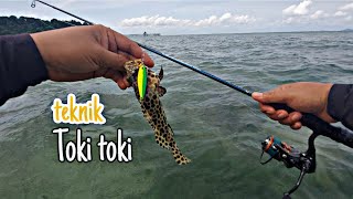 COBA TEKNIK TOKI TOKI SAAT AIR TINGGI DAN ARUS KENCANG DI KARANG DANGKAL