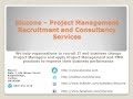 Project Management Recruitment from blucone