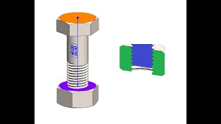 Bolt-Nut Assembly with Motion Limits and No Interference