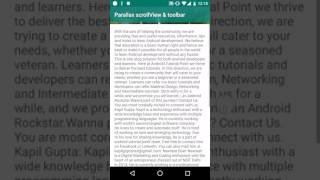 Android ScrollView Tutorial : Android Observablescrollview Example