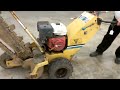 1996 vermeer v1150 11hp gas pedestrian walk behind trencher louisville ky