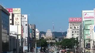 姫路の駅前の景色。　　Scenery of the station square of Himeji.