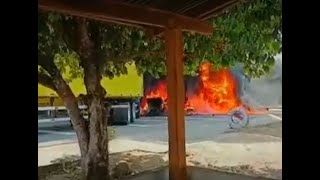 Vehículos quemados y puentes destruidos, saldo de atentados del ELN en Cesar y Norte de Santander