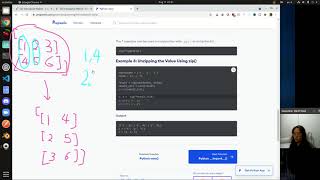 LeetCode 867 Transpose Matrix (Method 2) - Python Walk-through
