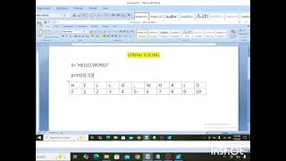 Class 11 and 12 string slicing in Python