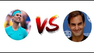 Rafael Nadal vs Roger Federer (The  Greatest Male Tennis Players of the Open Era)