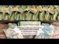 How to Make PATCHOULI & LINEN Goat Milk Cold Process Soap + How to Steam tops  | Ellen Ruth Soap