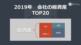 2019年 会社の総資産 ランキングTOP20