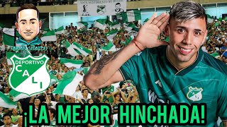 ¡LA HINCHADA DEL CALI NUNCA ABANDONA!💚🔥 Emiliano Rodríguez quiere ser el goleador del Deportivo Cali