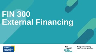 FIN 300 - External Financing