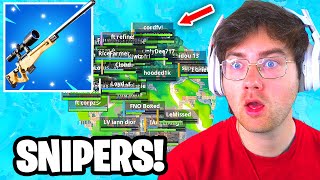 I Hosted a SNIPERS Only Tournament in OG Fortnite (he actually cheated)