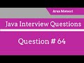 Java Interview Questions #64 - What is an Exception?