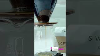 Manual brewing villa betulia from sweven coffee v60 with galaxy dripper