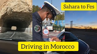 Driving from Sahara Merzouga to Fes Morocco | Beware of the Moroccan Police | Indian Travel Vlog