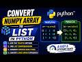 Convert NumPy Array to List in Python | 4 Easy Methods for Beginners
