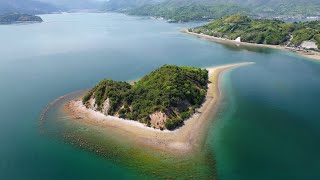 【ハート島】小芝島 ドローン空撮  広島県東広島市/4K Drone Aerial Video of Heart Island in Higashihiroshima City,  Hiroshima