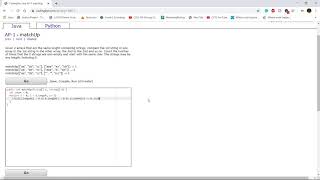 AP-1 (matchUp) Java Tutorial || Codingbat.com