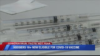 Hoosiers 16+ now eligible for COVID-19 vaccine