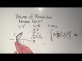 volumes of revolution between curves