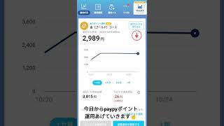 PayPayポイント運用1日目