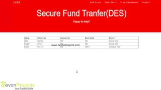 Secure Electronic Fund Transfer Over Internet Using DES PHP