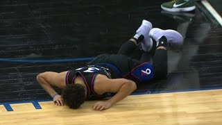 Seth Curry with a left ankle sprain and is out for the game