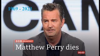 Matthew Perry passes away (1) (1969 - 2023) (USA) - BBC News - 29/Oct/2023
