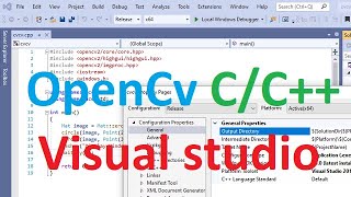 C/C++ OpenCv install and first use: visual studio windows10 64 bit