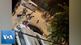 Yangon Police Beat Men Outside Home After Curfew