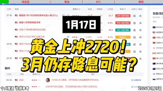 黄金上冲2720！美联储3月仍存降息可能？#股票 #美股 #A股 #交易 #财经 #金融 #黄金 #投资 #金融 #btc