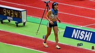 【第106回日本陸上競技選手権 室内競技】  U-20女子走幅跳決勝 秦 くるみ 1回目 5m59