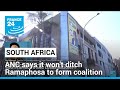 South Africa: ANC calls demands for Ramaphosa to step down for coalition talks a 'no-go'
