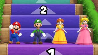 Mario Party 9 Step it up - Mario Vs Daisy Vs Peach Vs Luigi (Master Difficulty)