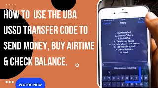 How to Use The UBA USSD Transfer Code to Send Money