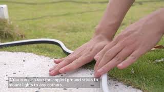 How to install Govee RGBIC Outdoor Neon Strip Lights - 10M H61A8