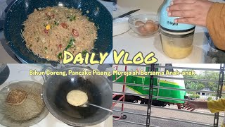 #dailyvlog 🌥️ Kegiatan Ibu Rumah Tangga Dirumah Sehari-hari 🌥️ Memasak dan Temani Anak-anak Belajar