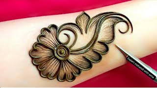 Very beautiful stylish front hand mehndt design | easy \u0026 simple mehndi | mehndi design | mehndi.