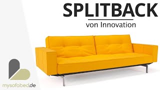 SPLITBACK Schlafsofa mit Frej Armlehnen von Innovation - mysofabed.de