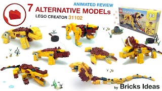 Lego MOC models - Animated Review - Alternative from Lego Creator 31112 3in1 Wild Lion