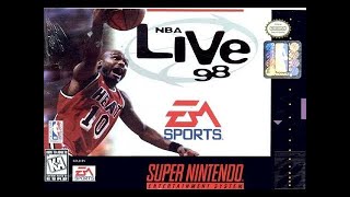 NBA Live 98 (Super Nintendo) - Los Angeles Lakers vs Chicago Bulls