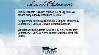 Obits for December 20, 2022