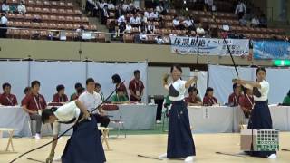 2017年  弓道 女子団体 予選 第一射場 甲南女子