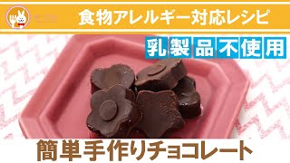 【乳製品不使用！】材料たった3つの手作り簡単チョコレート