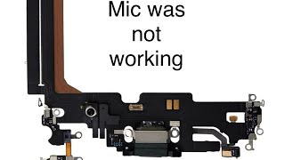 IPhone 13 Pro Max Mic issues solved OEM Charging Port Flex Cable replacement #iphone #iphonerepair